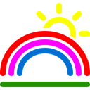 Rainbow Black icon