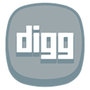 Digg DarkGray icon