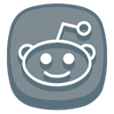 Reddit LightSlateGray icon