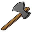 Axe, Stone Black icon