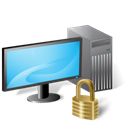 locked, Workstation Black icon