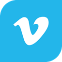 vimeo logo, Vimeo DeepSkyBlue icon