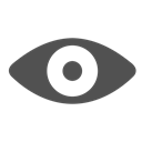 Eye, view, visible, watch, see Black icon