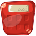 calculator, Calc Firebrick icon