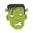 halloween, frankenstein, monster YellowGreen icon