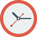 Clock, time WhiteSmoke icon