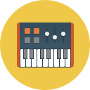 Controler, piano, keyboards, midi, music SandyBrown icon