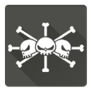 one piece, marshal d teach, Blackbeard DarkSlateGray icon