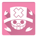 one piece, Chopper PaleVioletRed icon