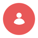 Circular, red, modern, Skype IndianRed icon