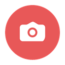 modern, Circular, picture, Gif, red, image, snap, photo, Png, scenery, jpg IndianRed icon