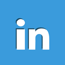 In, Social, Linkedin, job CornflowerBlue icon