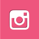 Instagram, Social, Camera PaleVioletRed icon