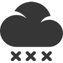 Cloud, weather, winter, grey, Snow DarkSlateGray icon