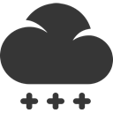 winter, Cloud, weather, Snow DarkSlateGray icon