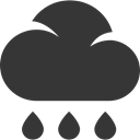 Rain, Cloud, weather, grey, drops DarkSlateGray icon