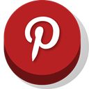 Buttonz, pinterest Firebrick icon