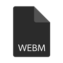 webm, File, Format, Extension DarkSlateGray icon