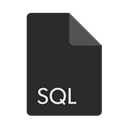Format, File, sql, Extension DarkSlateGray icon