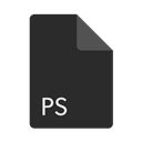 Ps, Format, Extension, File DarkSlateGray icon