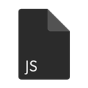 File, js, Extension, Format DarkSlateGray icon