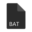 bat, File, Extension, Format DarkSlateGray icon