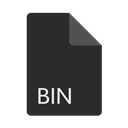 Format, Extension, File, Bin DarkSlateGray icon