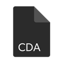 Extension, Format, File, Cda DarkSlateGray icon