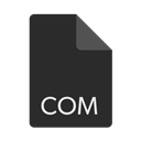 Format, Extension, File, com DarkSlateGray icon