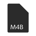 Format, m4b, Extension, File DarkSlateGray icon