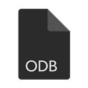 Format, File, Odb, Extension DarkSlateGray icon