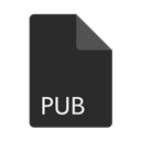 Format, Extension, File, pub DarkSlateGray icon