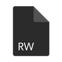 Format, Extension, Rw, File DarkSlateGray icon