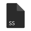Format, Ss, File, Extension DarkSlateGray icon