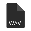Format, Extension, File, Wav DarkSlateGray icon