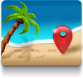 Maps, Beach Icon