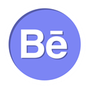 Behance MediumSlateBlue icon