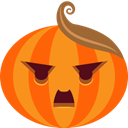hitler, jack-o-lantern, scary, pumpkin, monster, halloween, dictator DarkOrange icon