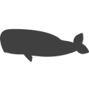 endangered, whale Black icon