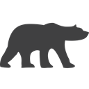 endangered, polar bear, bear DarkSlateGray icon