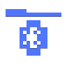 File, Bluetooth, transfer RoyalBlue icon