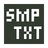 Text, simple Icon