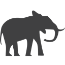endangered, elephant DarkSlateGray icon