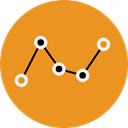 mathematics, chart, Exel, Analytics, number, keynote, balls, math Goldenrod icon