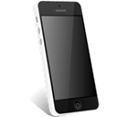 White, Iphone Black icon