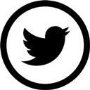 Social, Circle, twitter Black icon