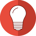power, Electric, Bullb, lamp, Idea, light Tomato icon