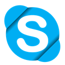 Skype DeepSkyBlue icon