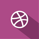 dribbble IndianRed icon
