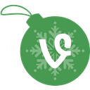 christmas, Vine, Ball SeaGreen icon